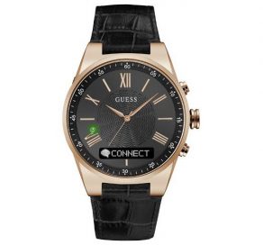 GUESS CONNECT Smart-Watch Με Μαύρο Λουράκι