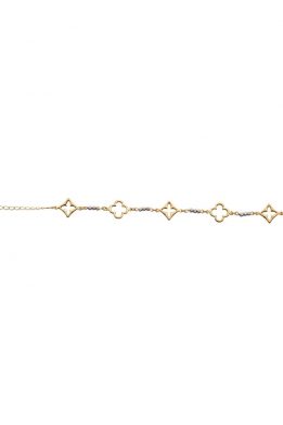 Χρυσό Γυναικείο Βραχιόλι Τύπου VAN CLEEF AND ARPELS