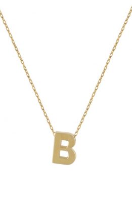 Χρυσό Κολιέ Μονόγραμμα "Β"