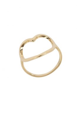Χρυσό Γυναικείο Δαχτυλίδι Με Καρδιά