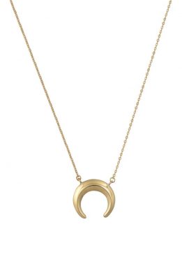 Χρυσό Κολιέ 14Κ Με Χρυσό Μισοφέγγαρο