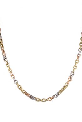Χρυσή Αλυσίδα 14Κ Σε Ροζ Χρυσό Χρυσό Και Λευκόχρυσο