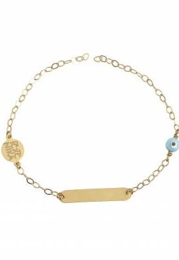 Χρυσή Ταυτότητα Παιδική Με Ματάκι Και Κωνσταντινάτο 4322/2