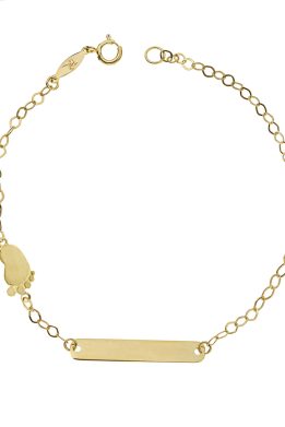 Χρυσή Ταυτότητα Παιδική Με Πατουσάκι Τ-56