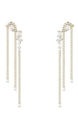 GUESS STEEL CHANDELIER Σκουλαρίκια Χρυσά Με Πέτρες